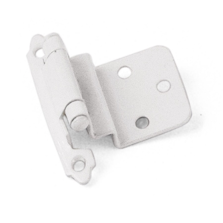 Laurey 3/8" Inset Self-Closing Hinge, White 28642